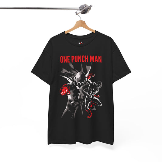 Saitama Serious Punch Anime T-Shirt | Anime-Inspired Streetwear | Unisex Heavy Cotton Tee