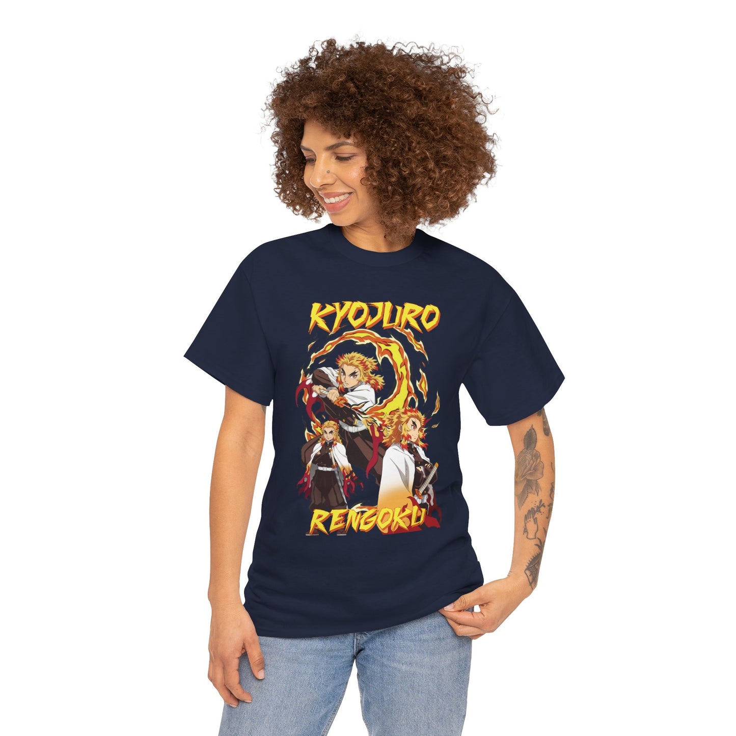 Kyojuro Rengoku Flame Hashira T-Shirt | Demon Slayer Anime Streetwear Tee
