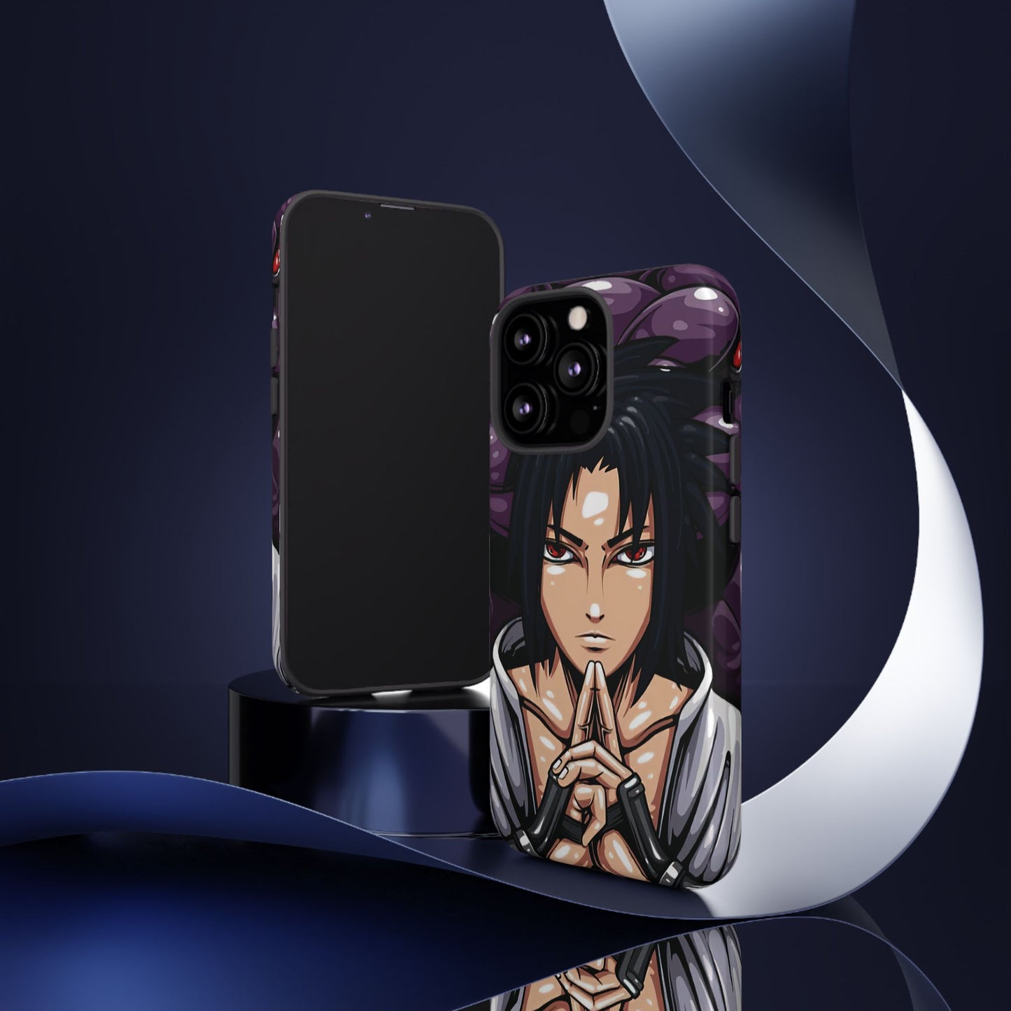 Sasuke Uchiha Mangekyou Sharingan Double Layered Phone Case