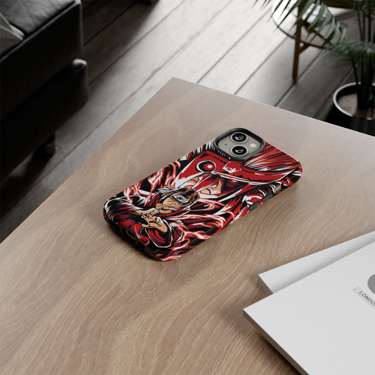 Itachi Flame Susanoo Double Layered Phone Case