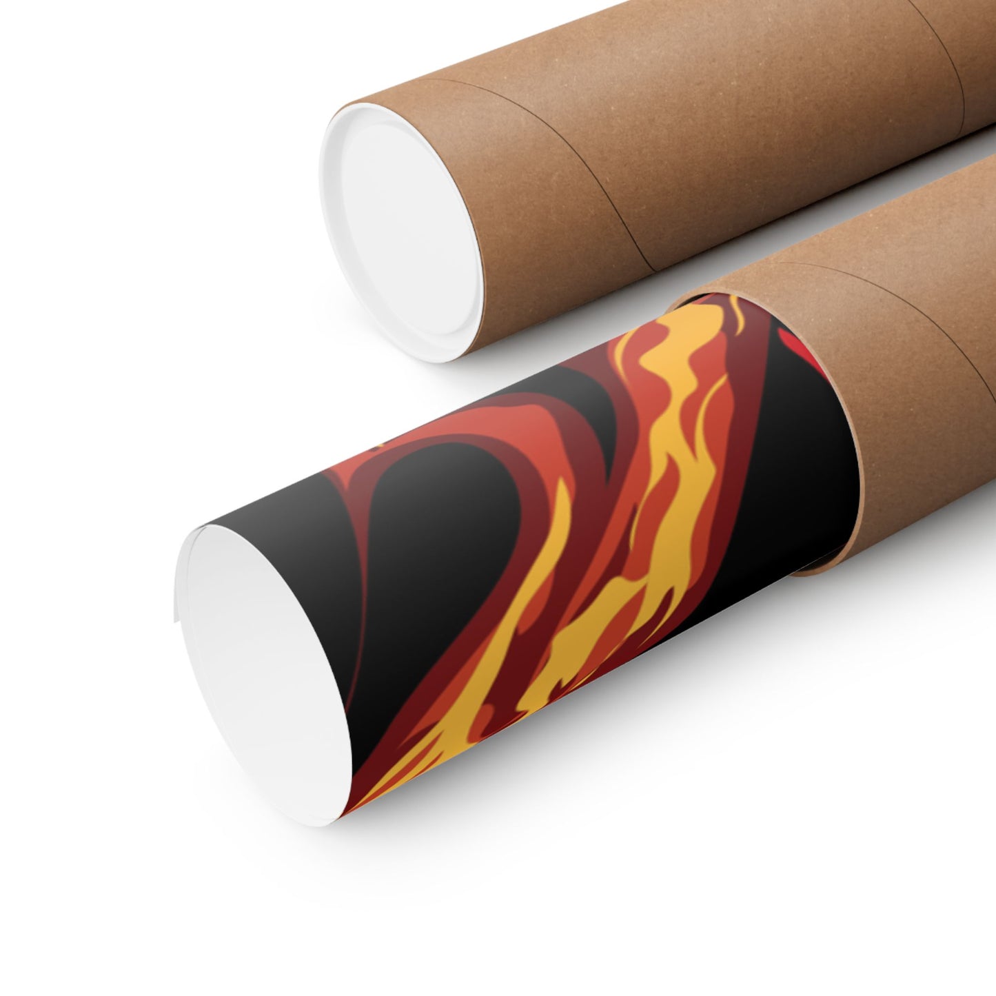 Genryūsai Yamamoto Flame Bankai Matte Vertical Poster | Bleach Anime Wall Art