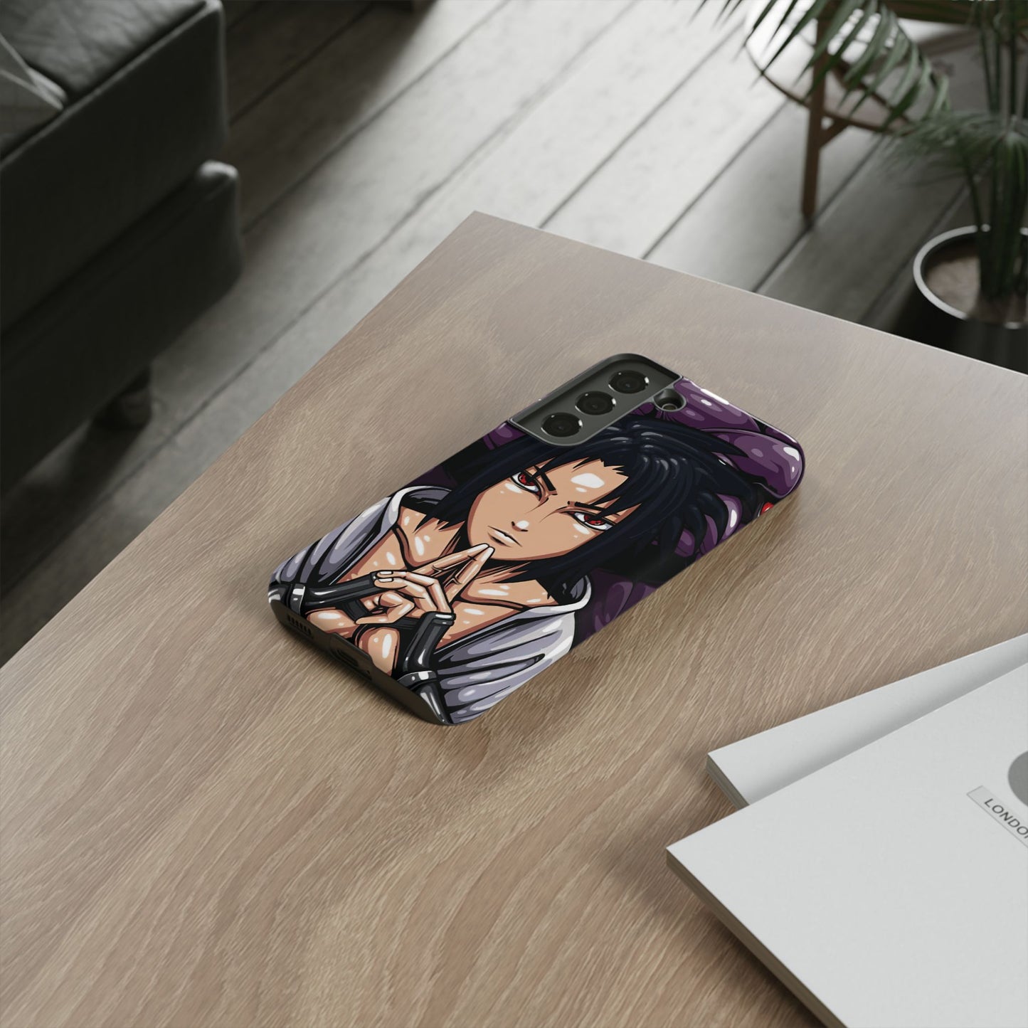 Sasuke Uchiha Mangekyou Sharingan Double Layered Phone Case