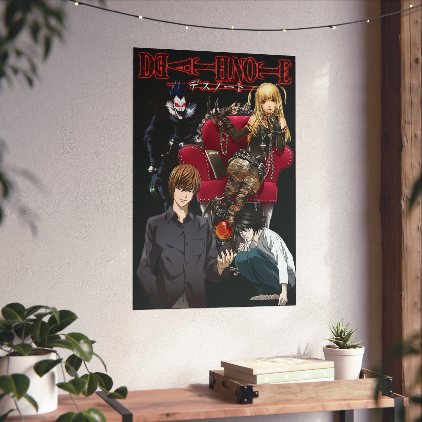 Death Note Ultimate Showdown Matte Vertical Poster | Light vs L Wall Art