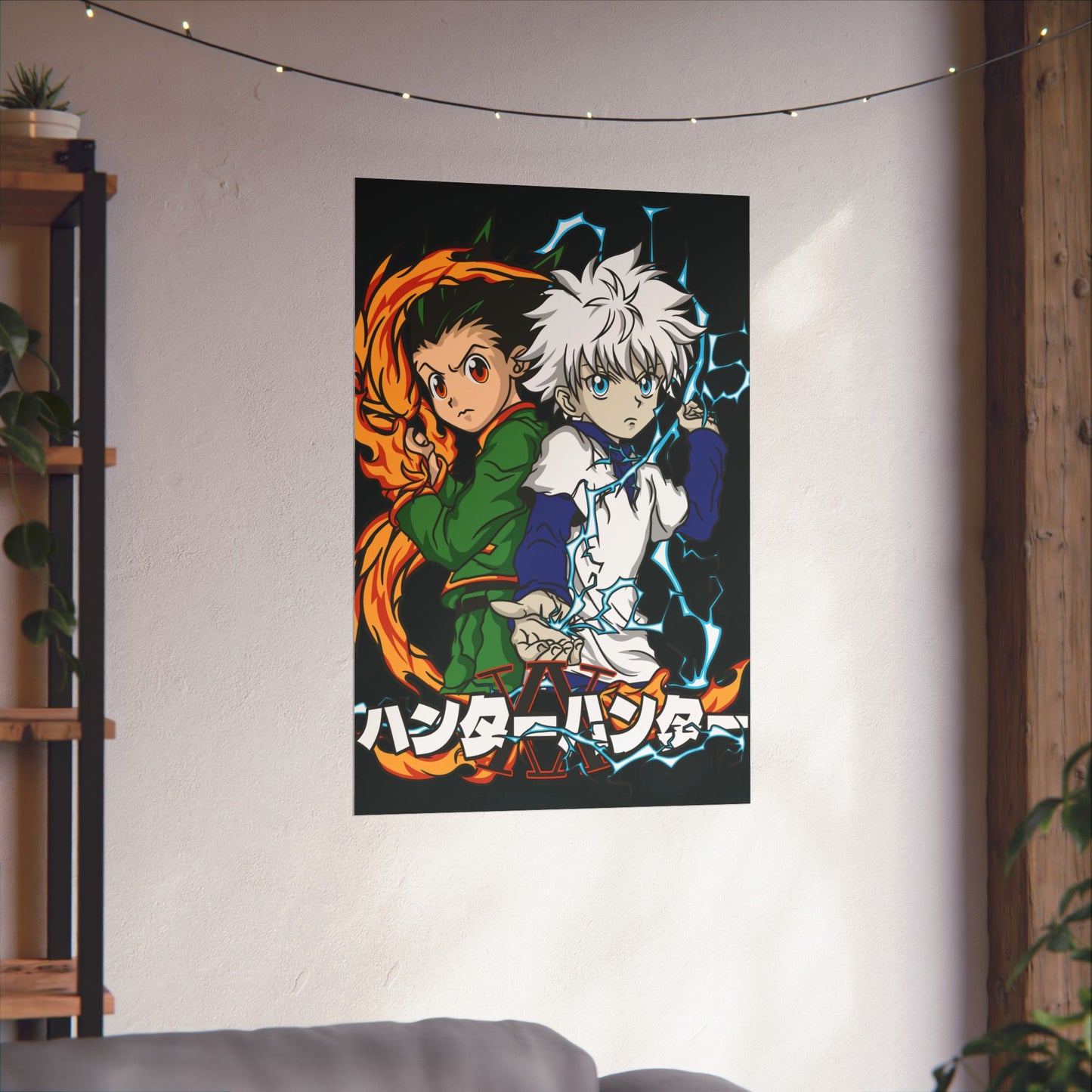 Gon & Killua Duo Matte Vertical Poster | Hunter x Hunter Anime Wall Art