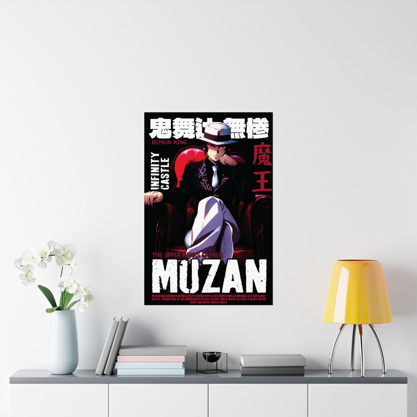 Muzan Kibutsuji Poster | Demon King Infinity Castle Wall Art