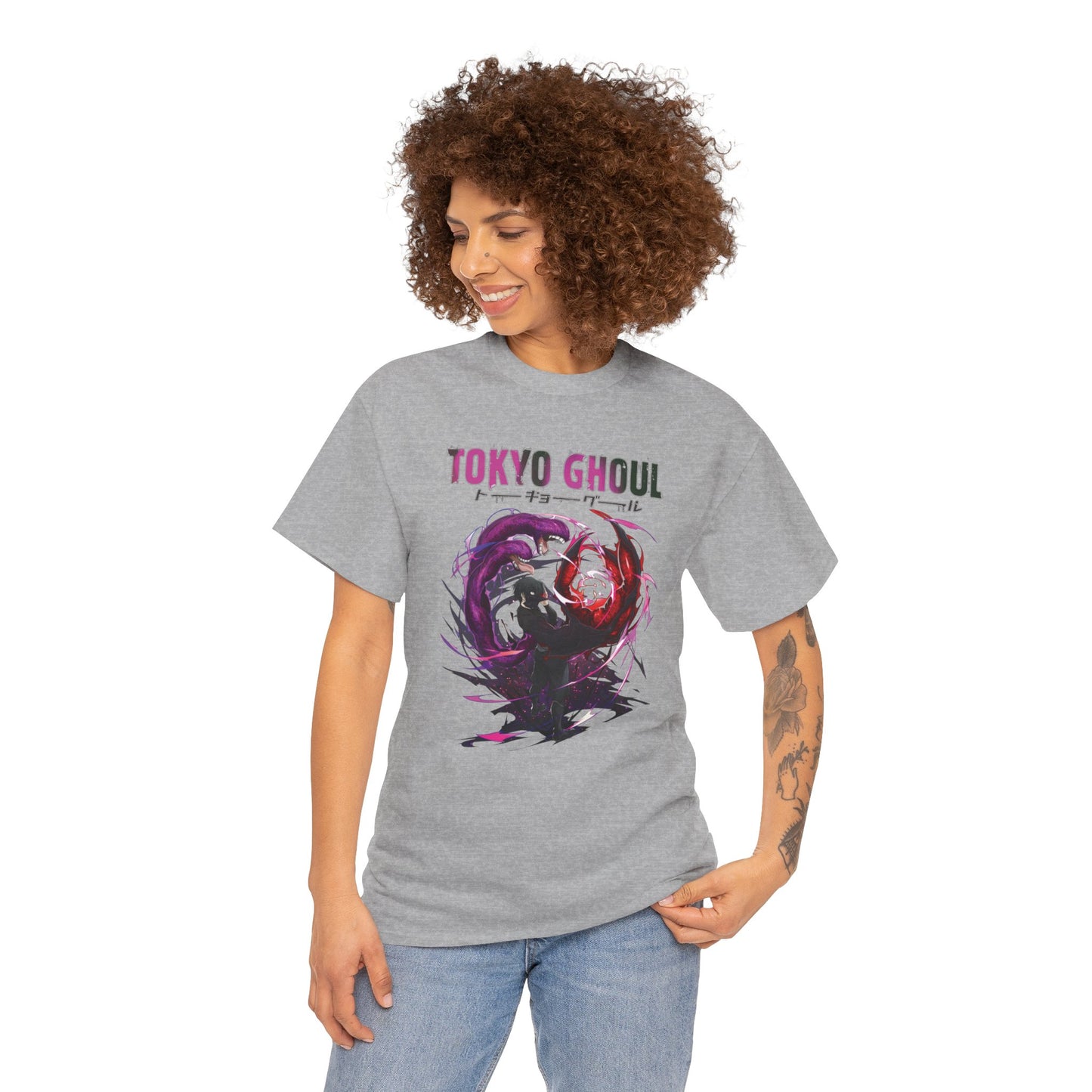 Ken Kaneki Chimera Kagune Unisex Heavy Cotton T-Shirt | Tokyo Ghoul Anime Graphic Tee