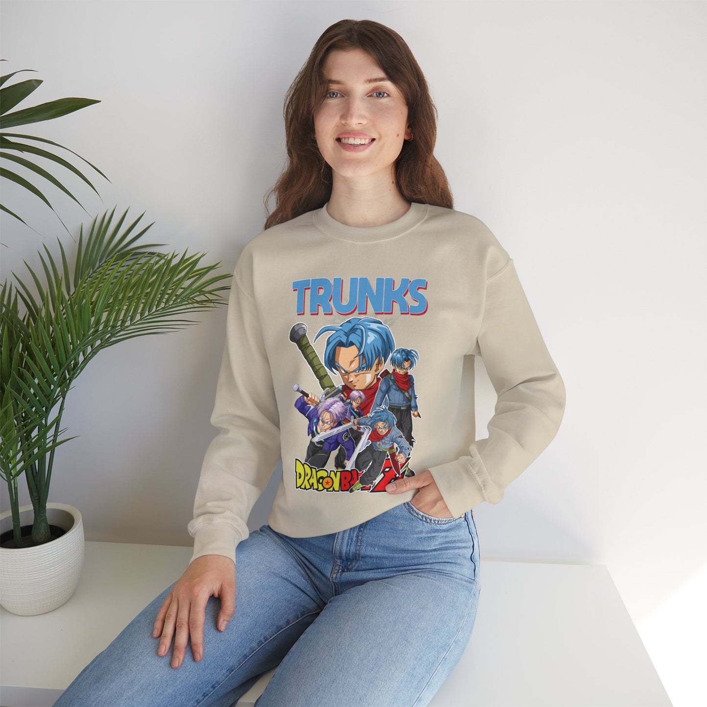 Trunks “Time Warrior” Unisex Heavy Crewneck | Dragon Ball Z Streetwear Sweatshirt