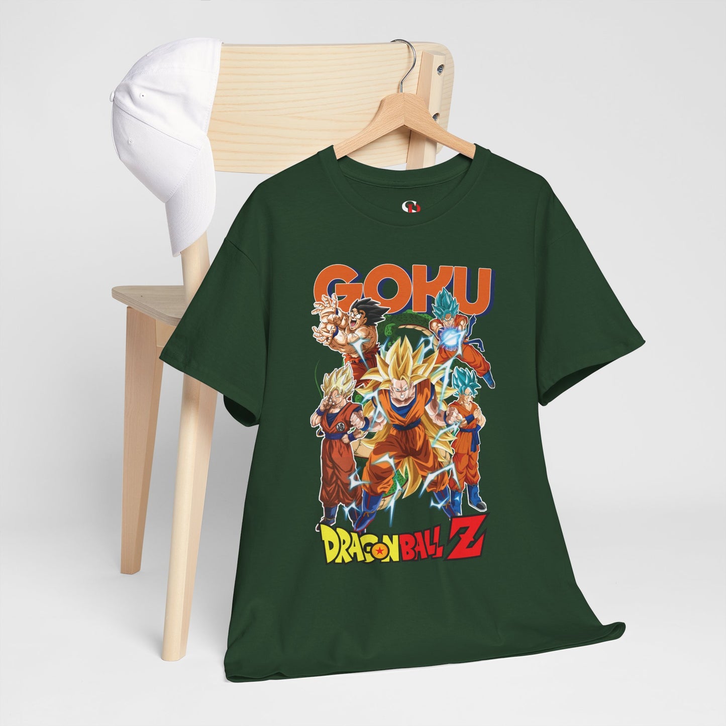 Goku “Legacy of Power” Unisex Heavy Cotton T-Shirt | Dragon Ball Z Streetwear Tee