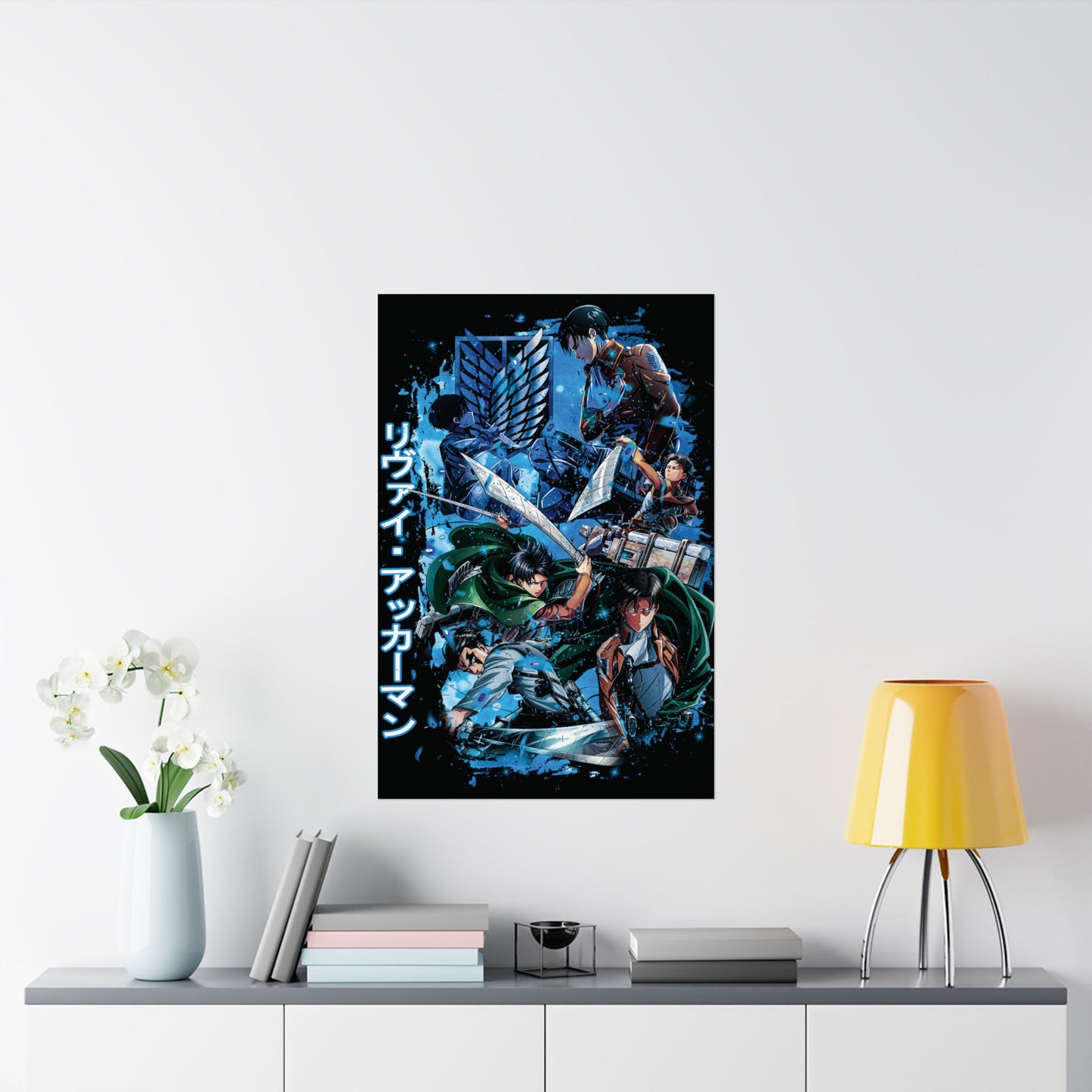 Levi Ackerman Matte Vertical Poster | Attack on Titan Anime Wall Art