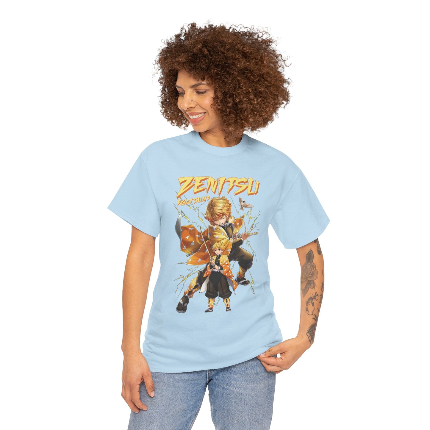 Zenitsu Agatsuma Thunder Breathing T-Shirt | Demon Slayer Anime Streetwear Tee