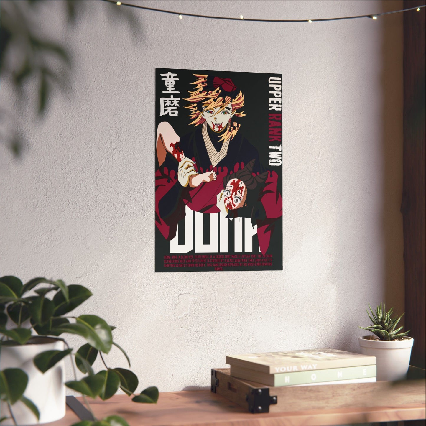 Doma Poster | Upper Rank Two Demon Slayer Wall Art