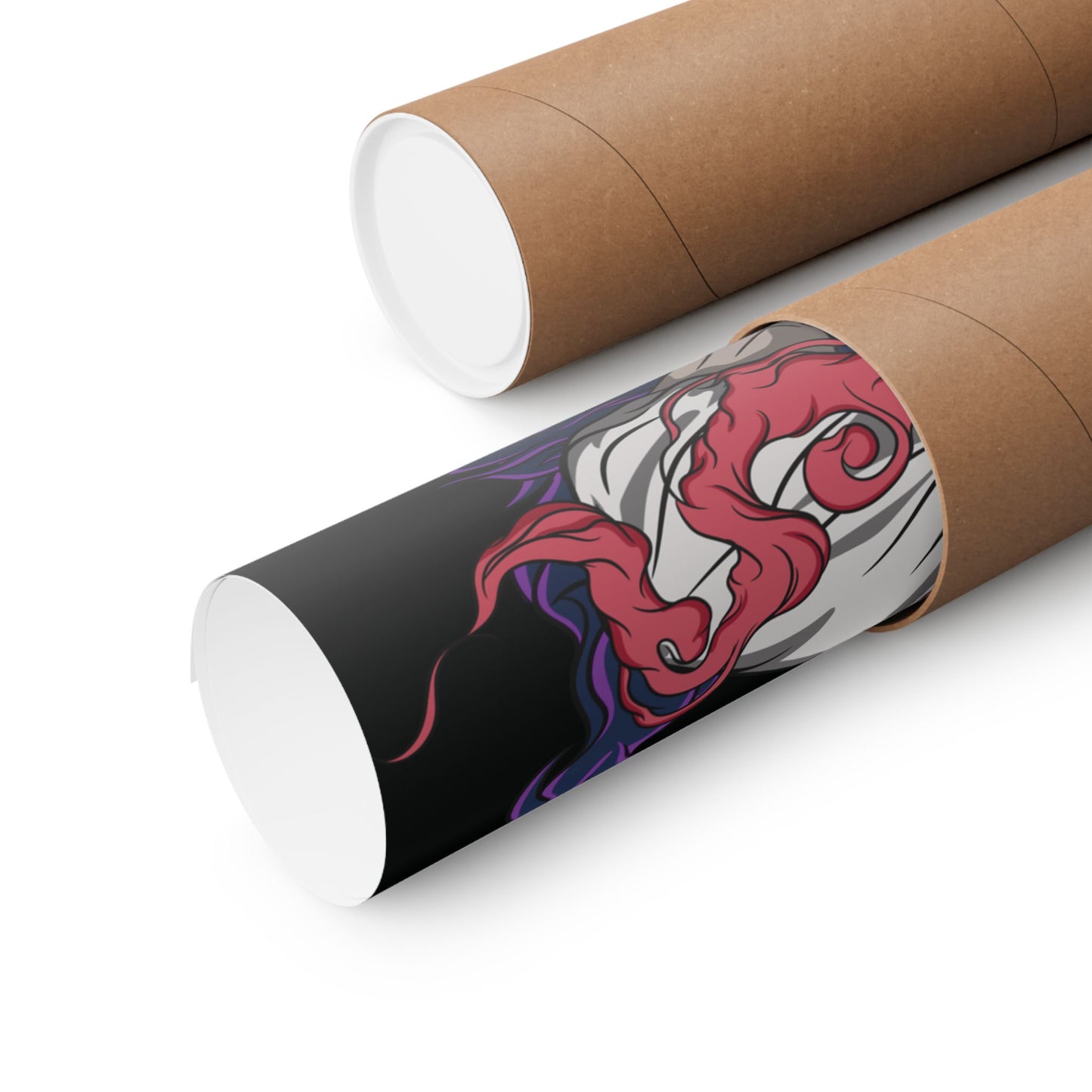 Akaza Blood Demon Art Poster | Demon Slayer-Inspired Matte Vertical Wall Art