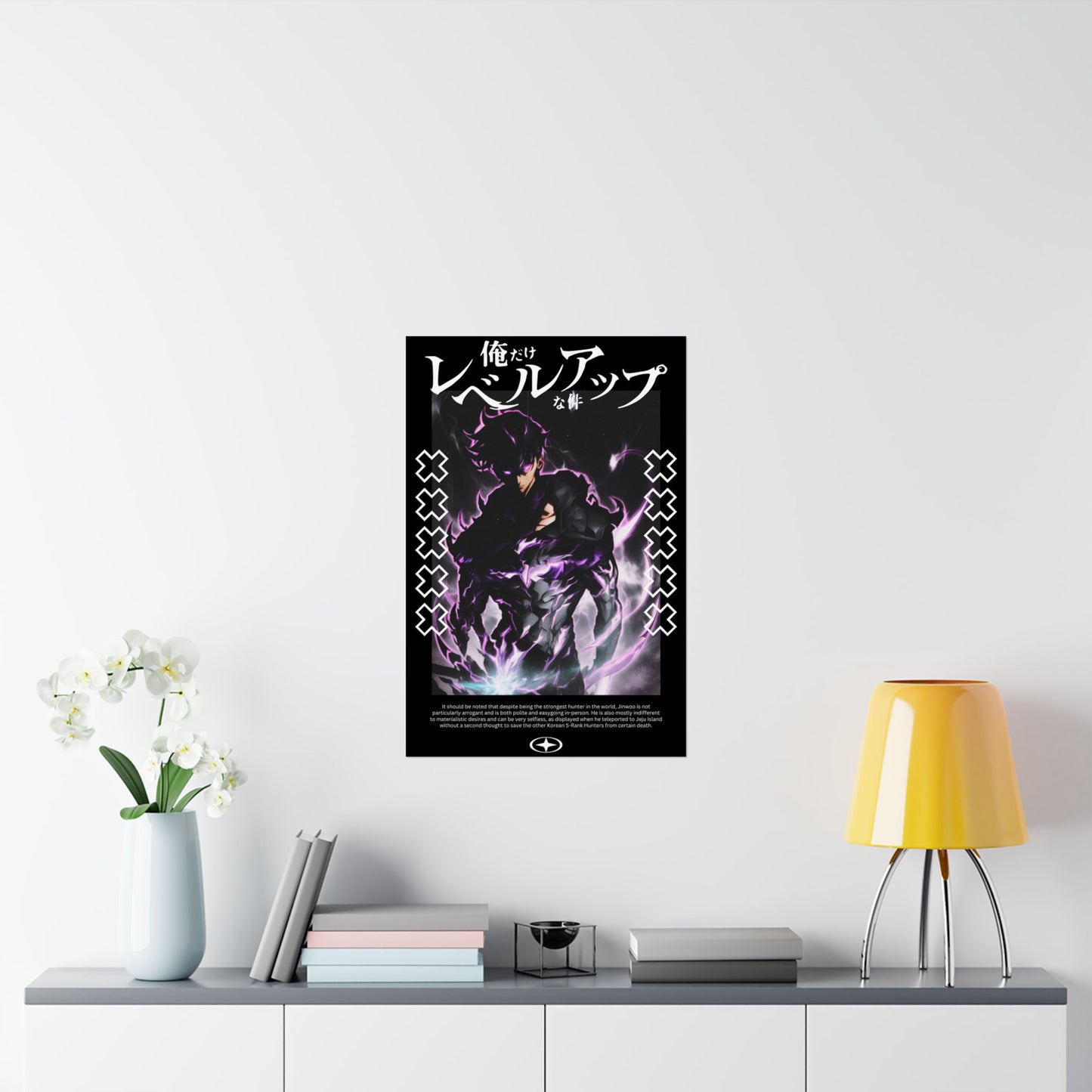 Sung Jin-Woo Shadow Monarch Awakening Matte Vertical Poster | Anime-Inspired Wall Art | Monarch Print