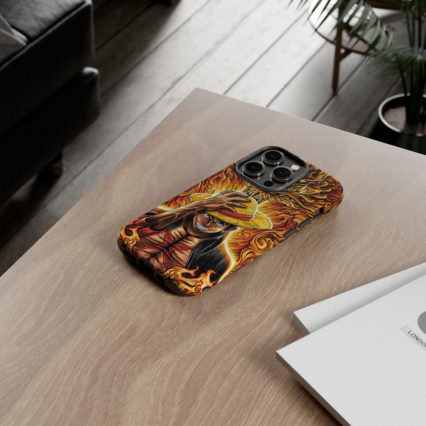 Inferno Pirate King Luffy Double Layered Phone Case