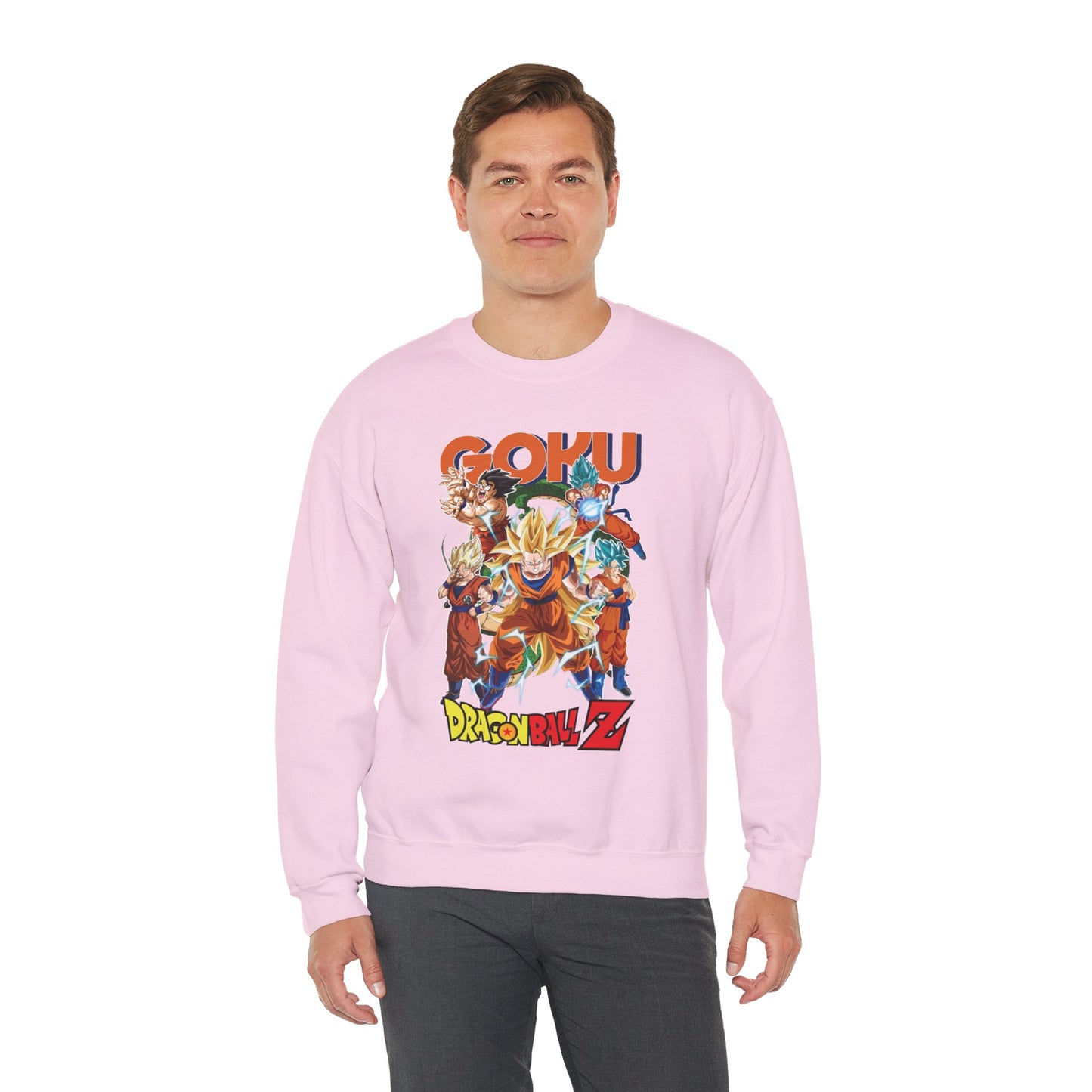Goku “Legacy of Power” Unisex Heavy Crewneck | Dragon Ball Z Streetwear Sweatshirt