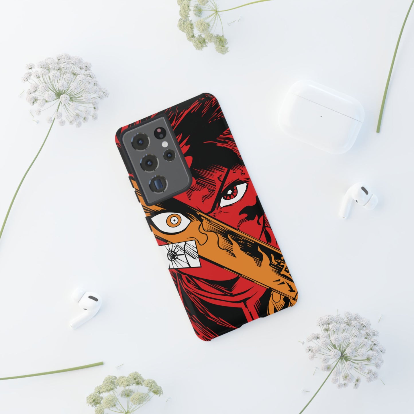 Tanjiro Kamado Slayer Mark Phone Case | Demon Slayer-Inspired Double Layered Protective Case