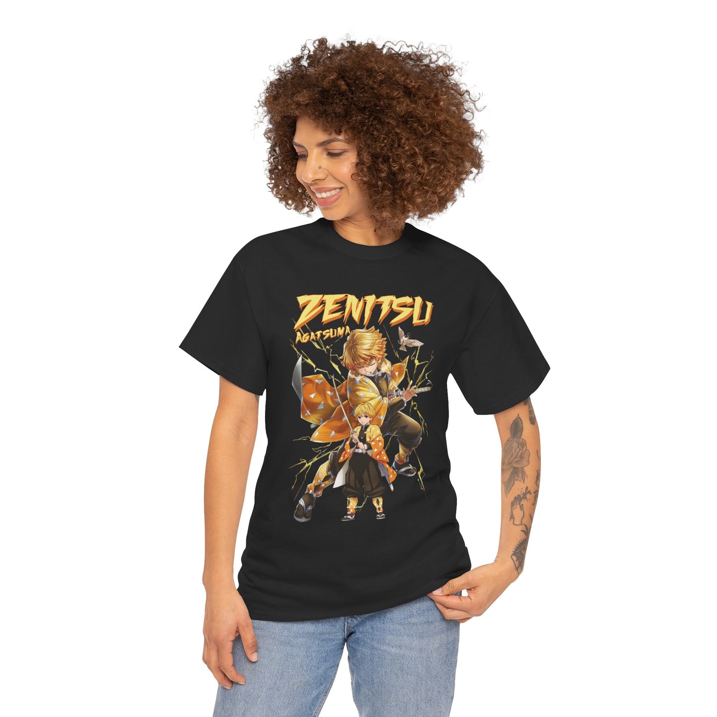 Zenitsu Agatsuma Thunder Breathing T-Shirt | Demon Slayer Anime Streetwear Tee