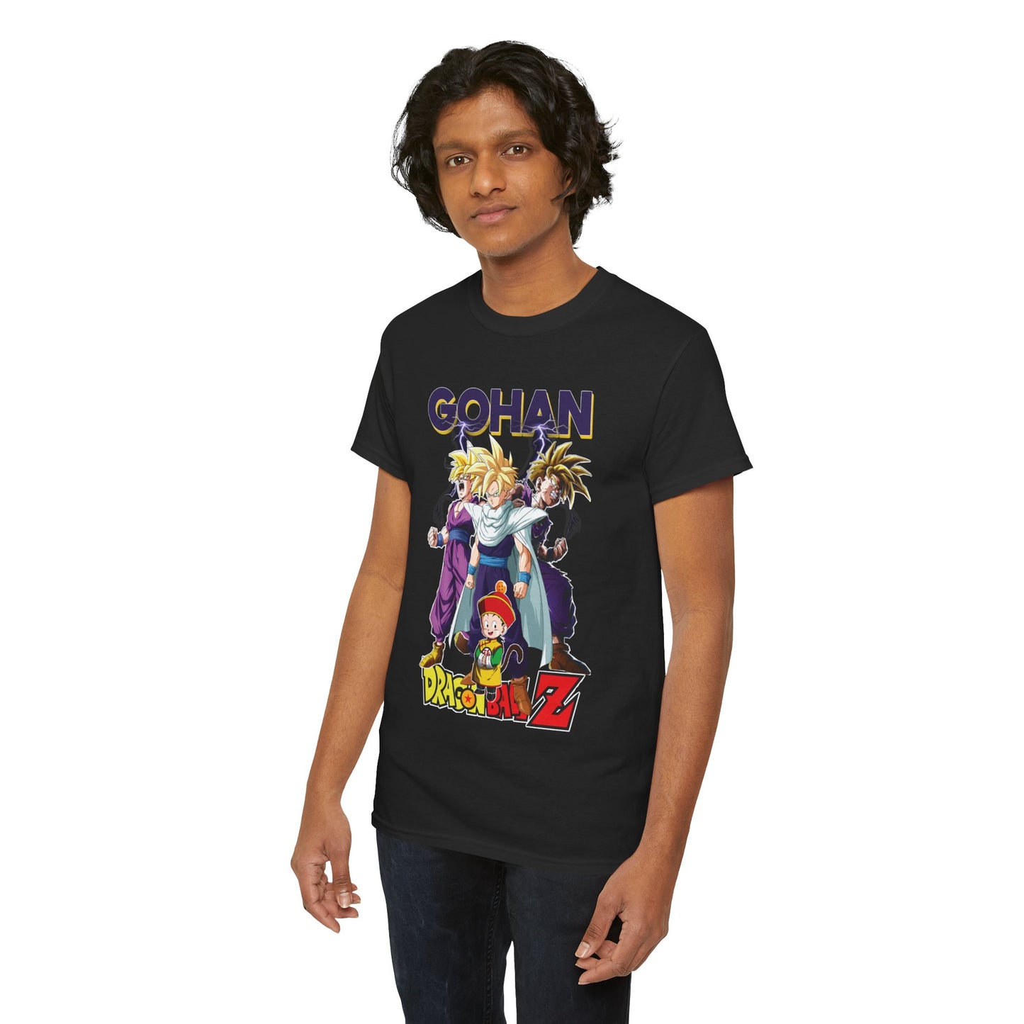 Gohan “Legacy of Z” Unisex Heavy Cotton T-Shirt | Dragon Ball Z Streetwear Tee