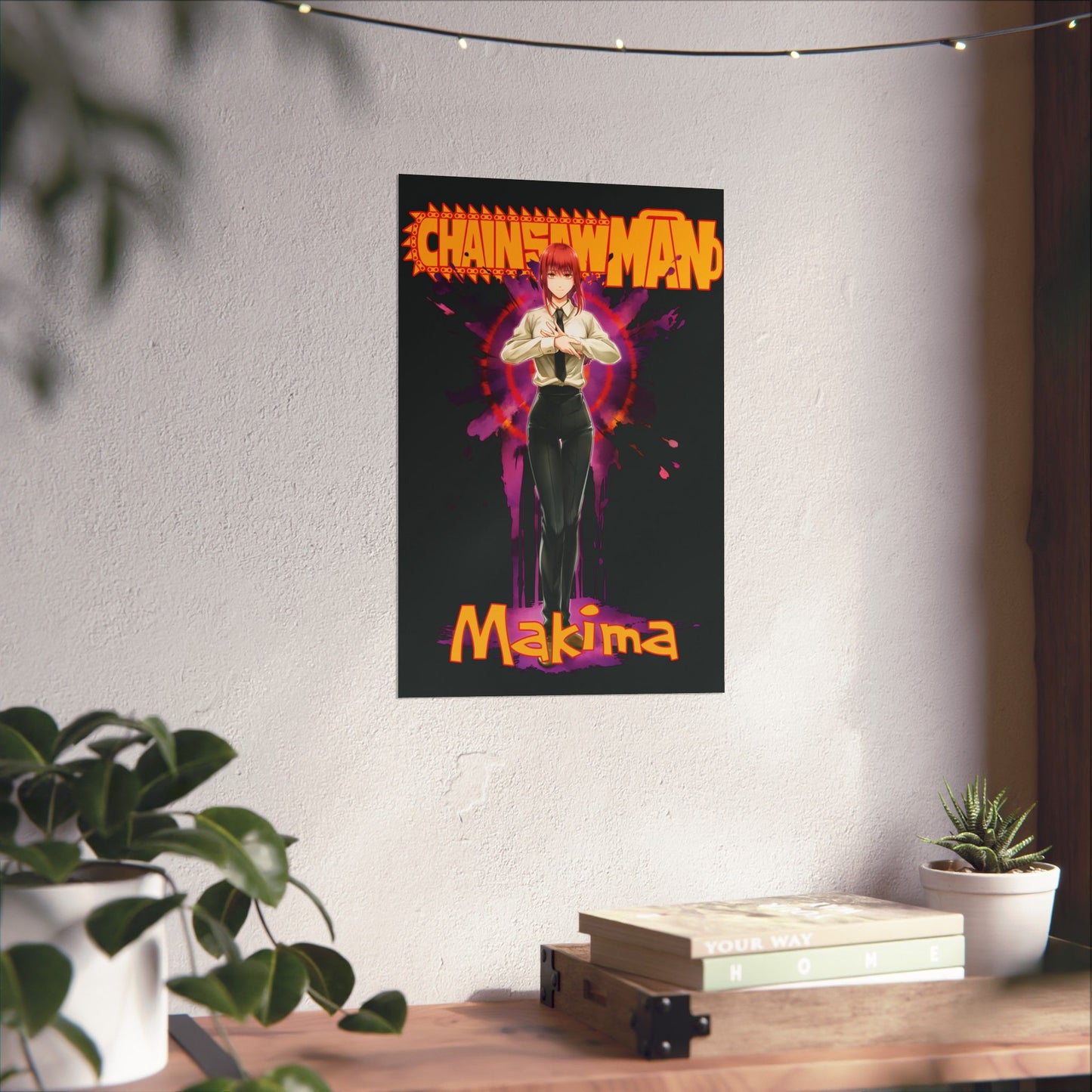 Control Devil Makima Matte Vertical Poster | Chainsaw Man Anime Wall Art