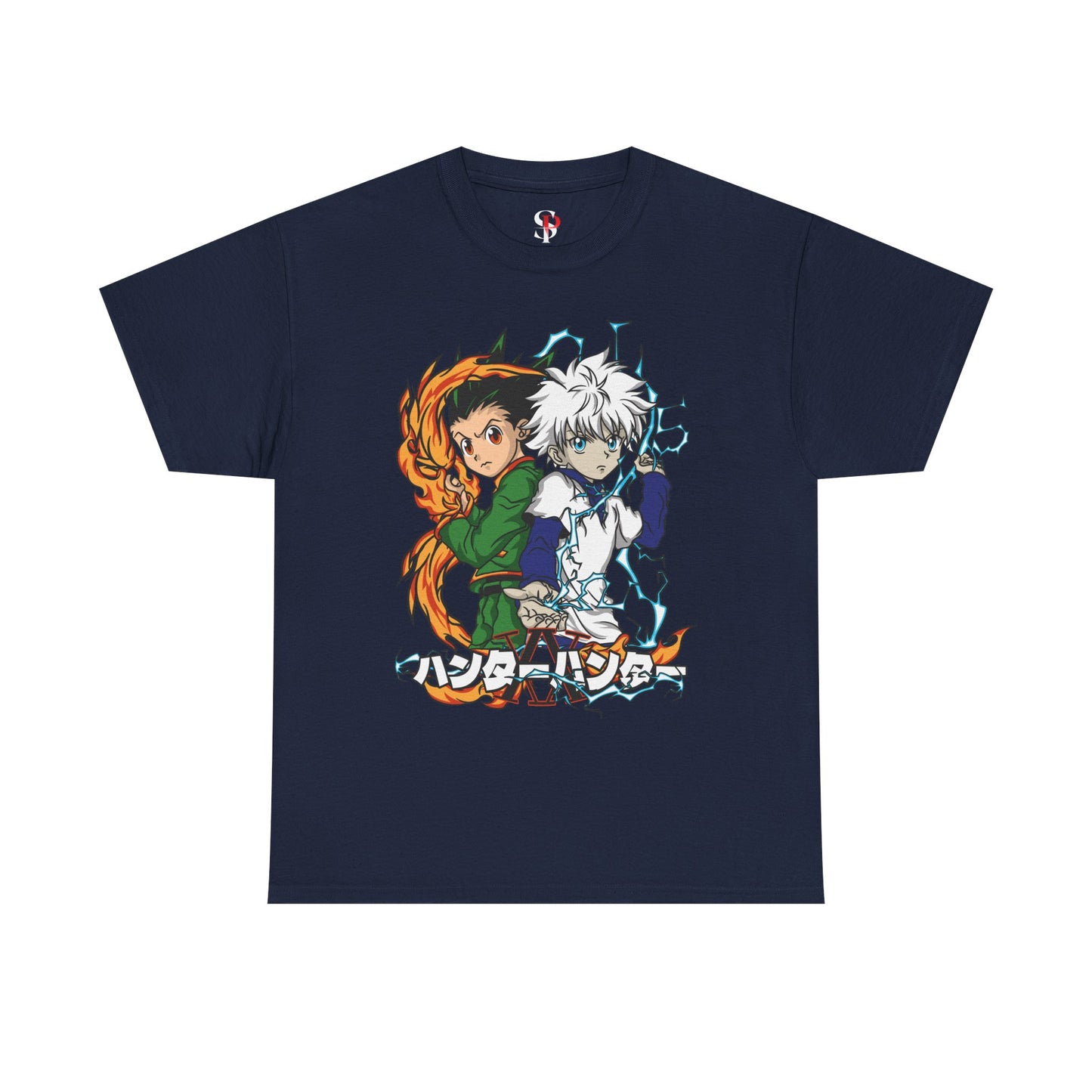 Gon and Killua Duo Unisex Heavy Cotton T-Shirt | Hunter x Hunter Anime Tee