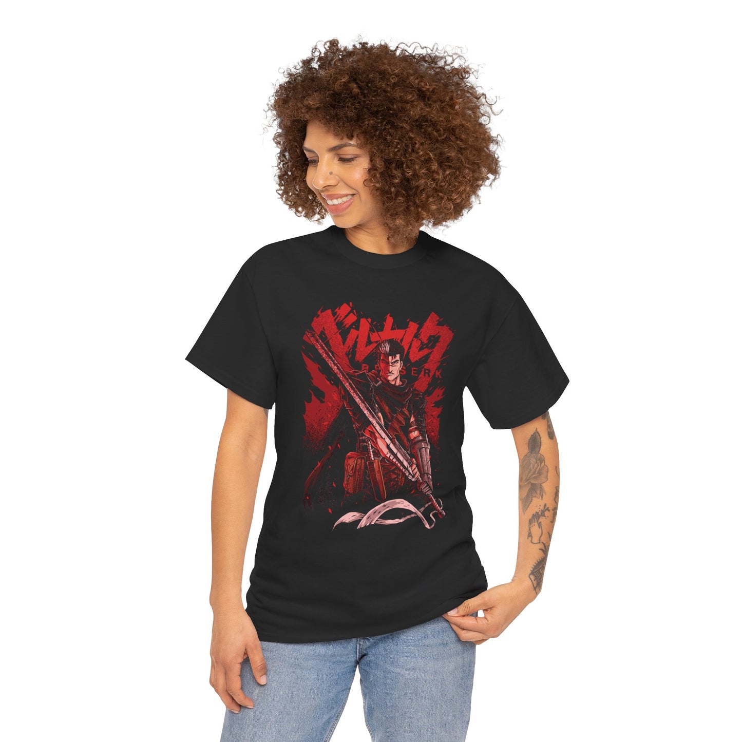 Guts Eclipse Rage Unisex Heavy Cotton T-Shirt | Berserk Anime Streetwear Tee