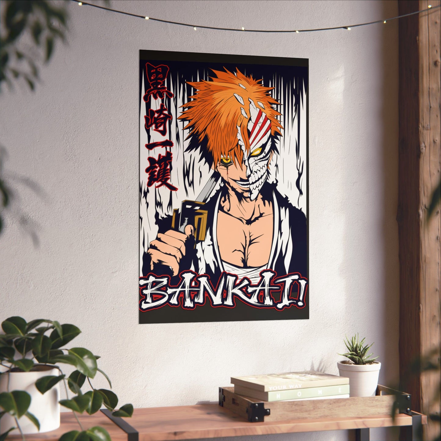 Ichigo Hollow Bankai Matte Vertical Poster | Bleach Anime Wall Art