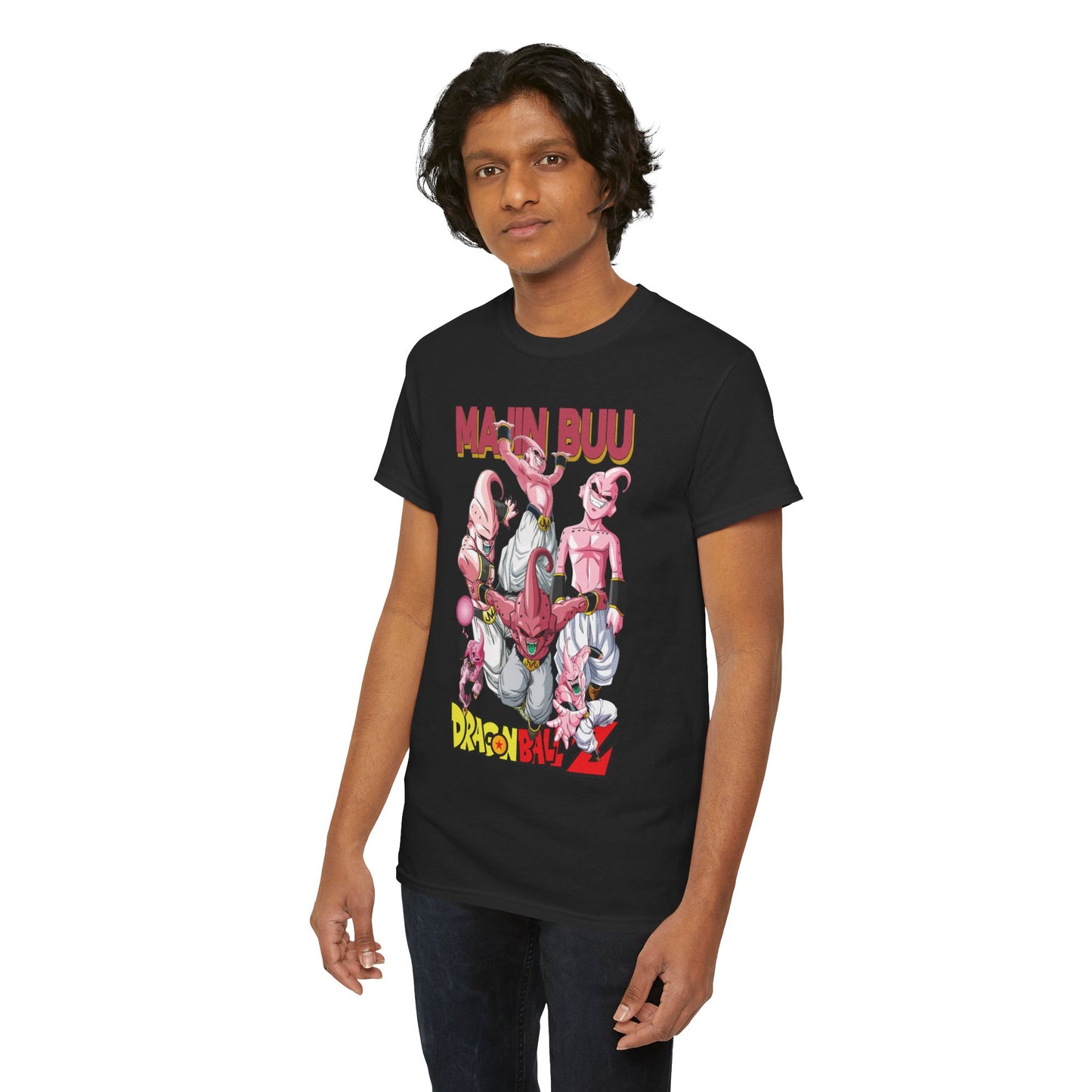 Majin Buu Unisex Heavy Cotton T-Shirt | Dragon Ball Z-Inspired Anime Tee