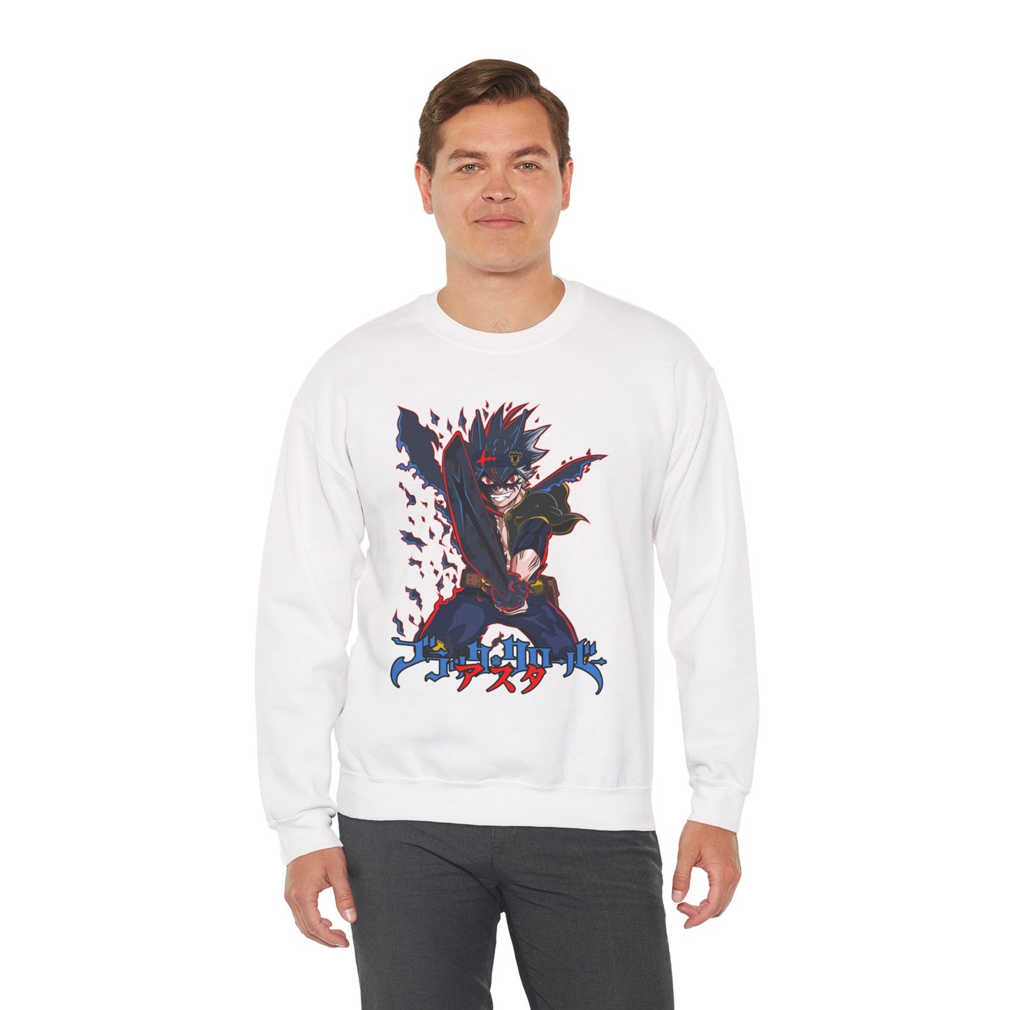 Black Clover Unisex Heavy Blend Crewneck Sweatshirt | Anime Streetwear
