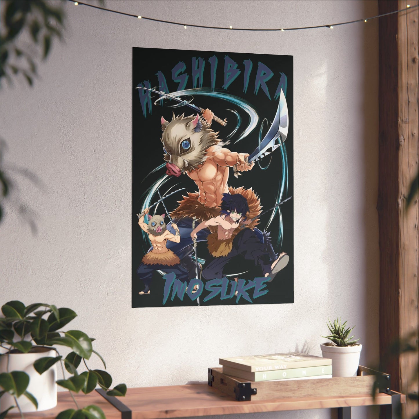 Inosuke Hashibira Poster | Demon Slayer Matte Wall Art