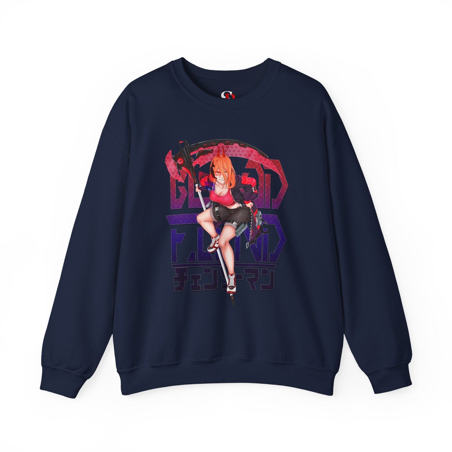 Blood Fiend Power III Unisex Heavy Blend Crewneck Sweatshirt | Chainsaw Man Anime Pullover