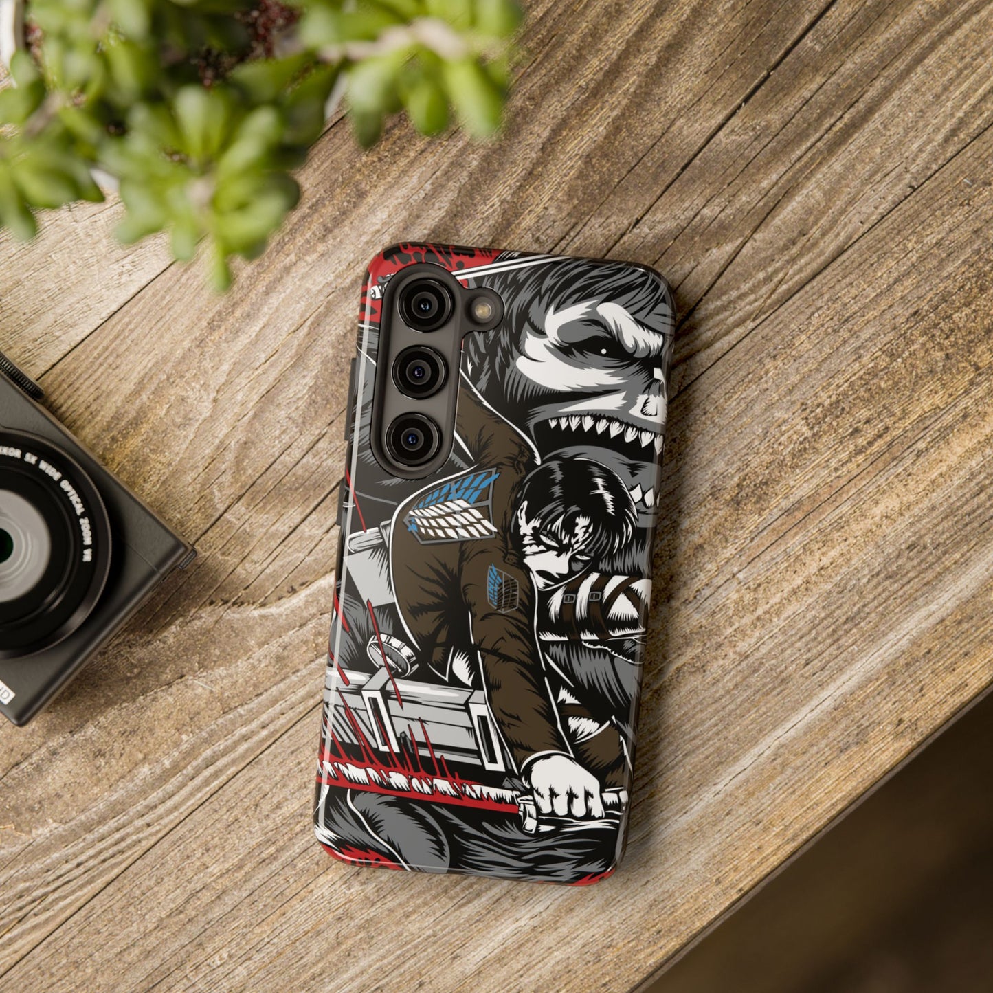 Levi vs Beast Titan Double Layered Phone Case | Attack on Titan-Inspired Protective Anime Case