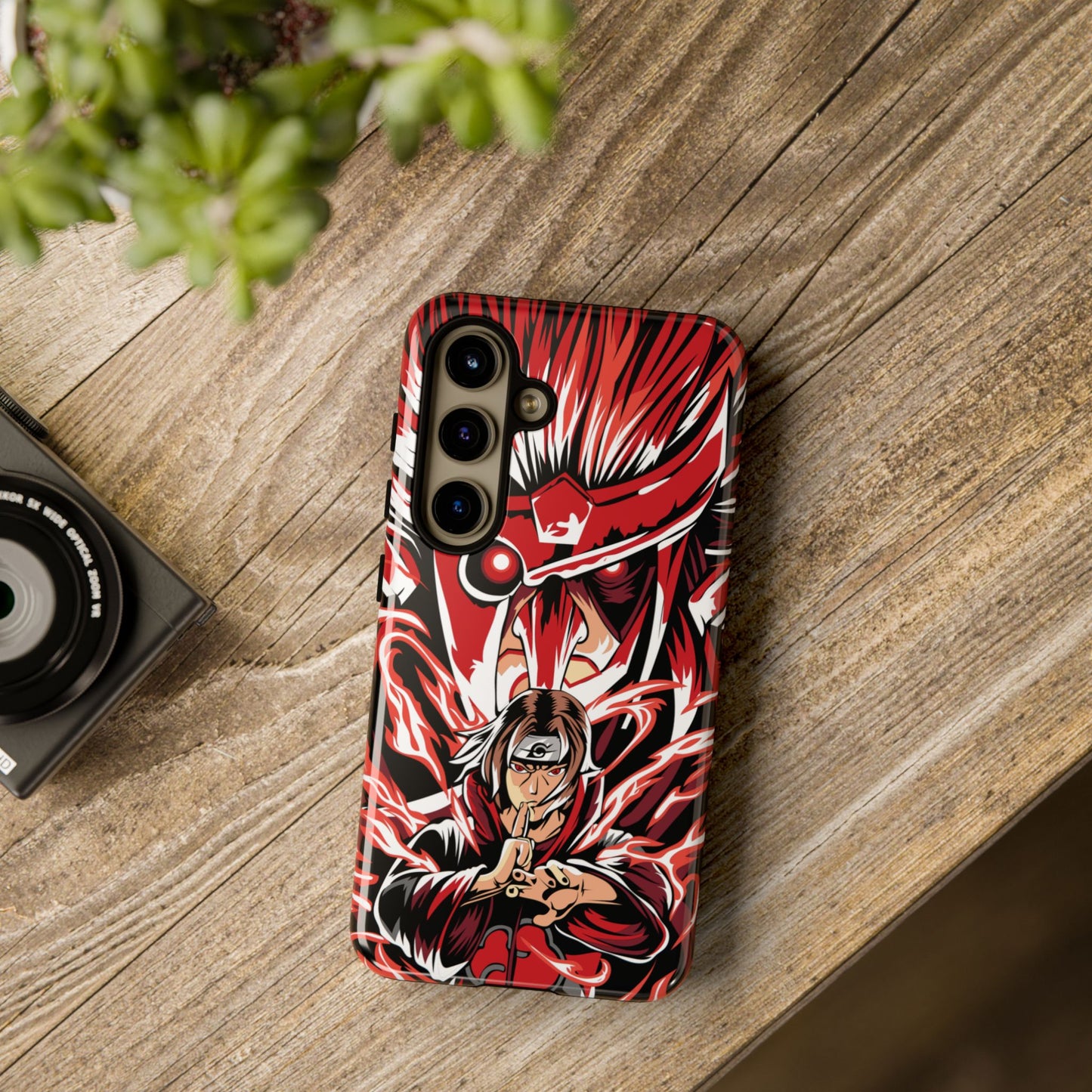 Itachi Flame Susanoo Double Layered Phone Case