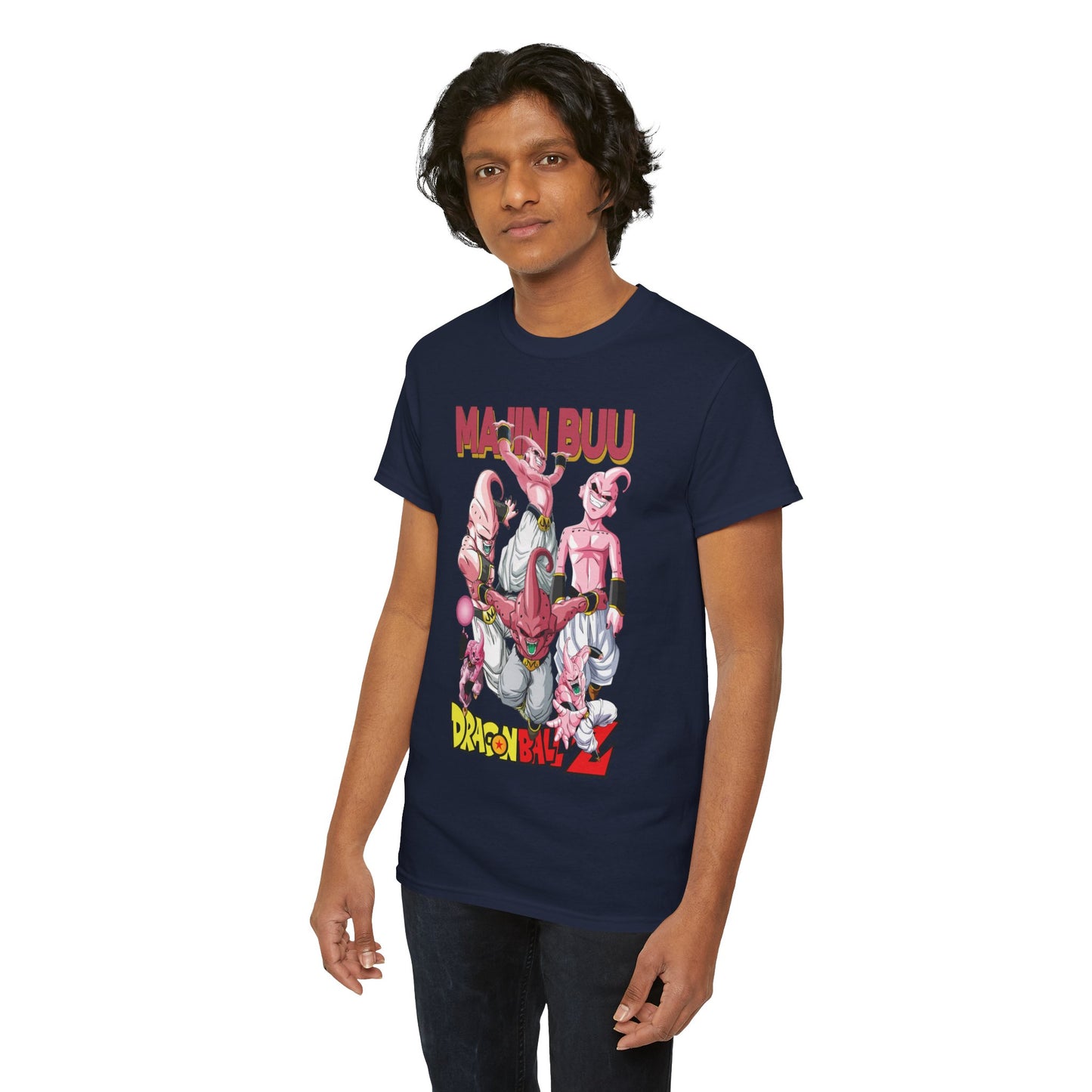 Majin Buu Unisex Heavy Cotton T-Shirt | Dragon Ball Z-Inspired Anime Tee