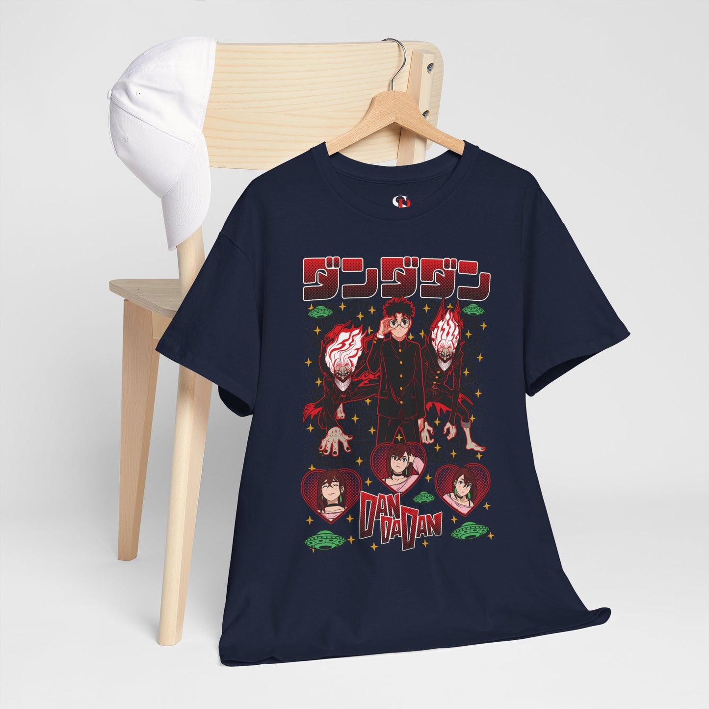 Okarun x Momo Unisex Heavy Cotton T-Shirt | Dandadan Anime Graphic Tee