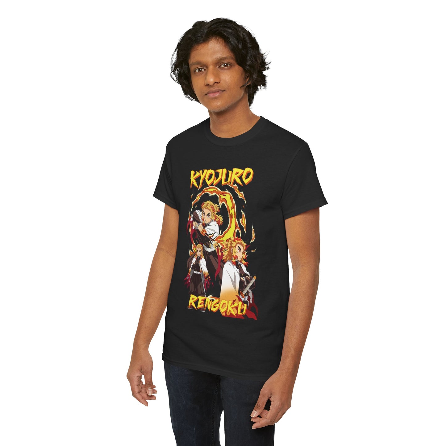 Kyojuro Rengoku Flame Hashira T-Shirt | Demon Slayer Anime Streetwear Tee