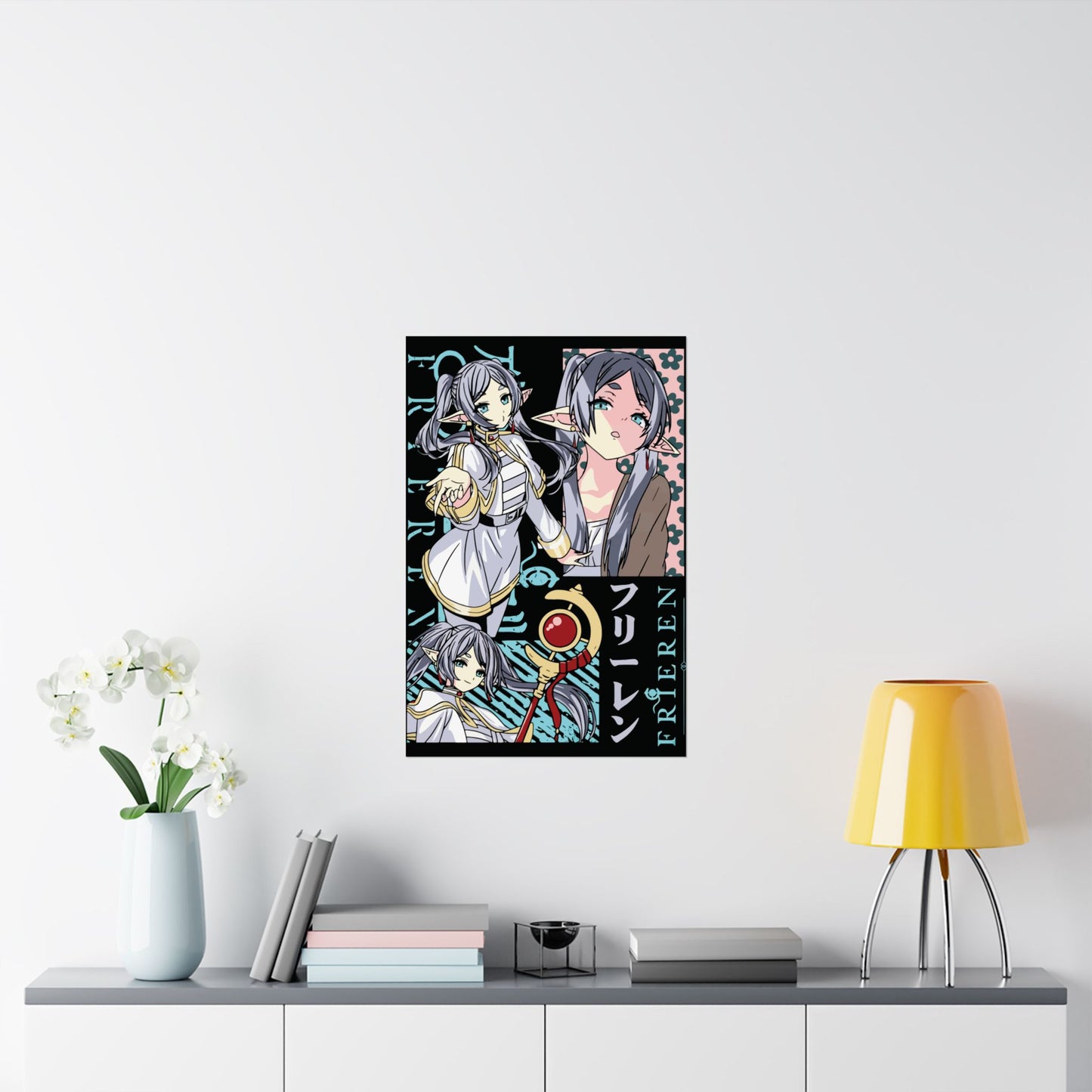 Elven Mage Frieren Matte Vertical Poster | Frieren: Beyond Journey’s End Wall Art