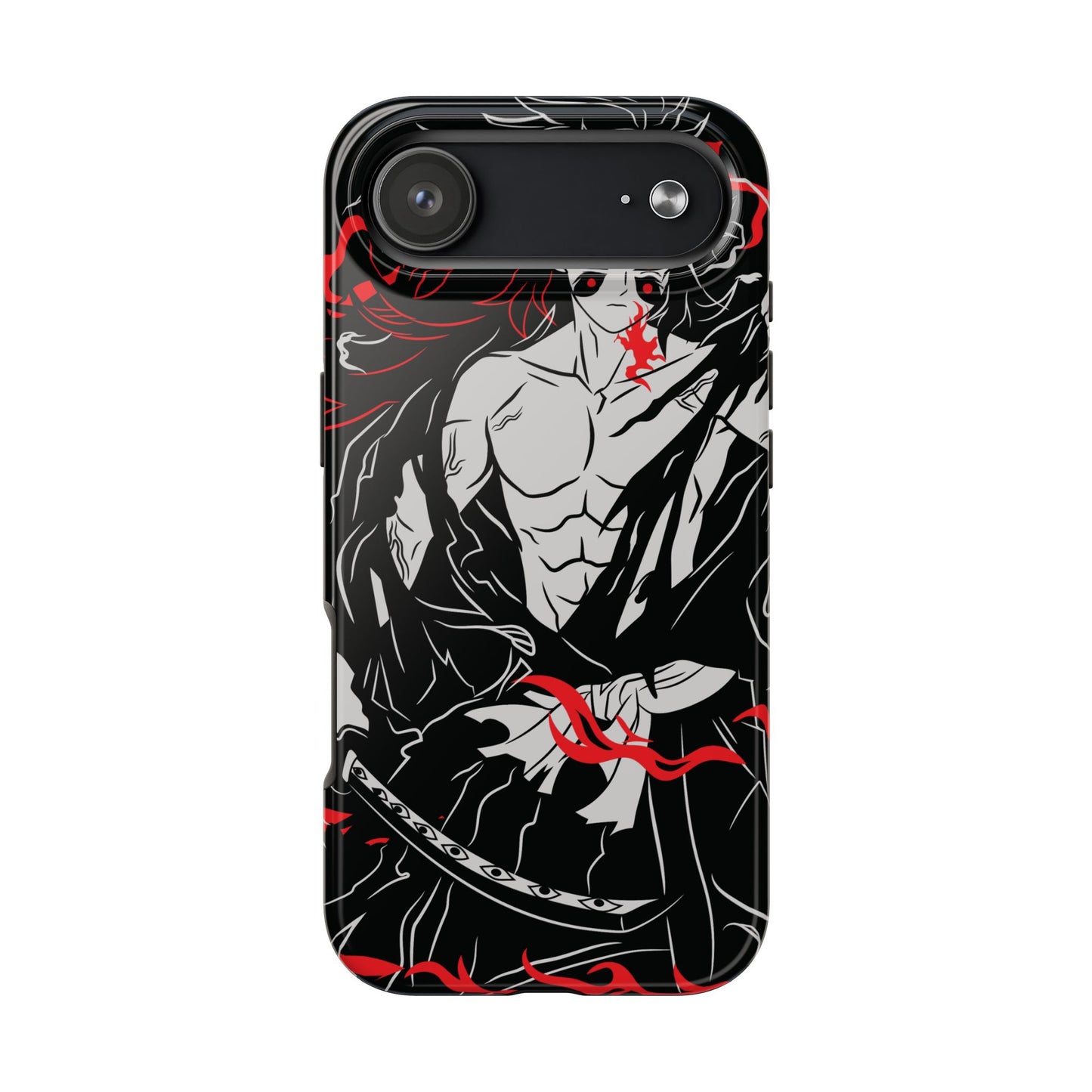 Kokushibo Crimson Aura Phone Case | Upper Moon One Demon Slayer Anime Case