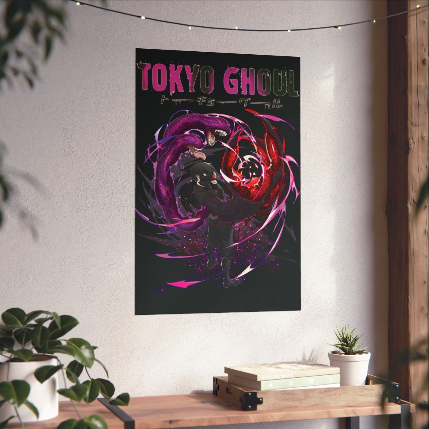 Ken Kaneki Chimera Kagune Matte Vertical Poster | Tokyo Ghoul Anime Wall Art