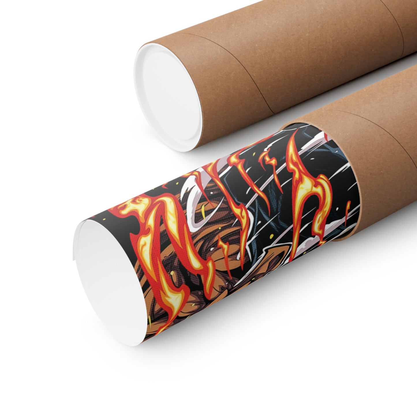 Tanjiro & Muichiro vs Hantengu Poster | Demon Slayer Matte Vertical Print