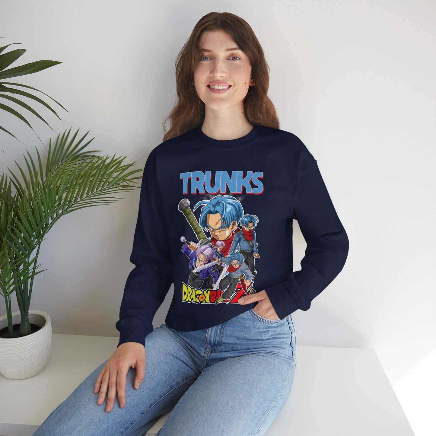 Trunks “Time Warrior” Unisex Heavy Crewneck | Dragon Ball Z Streetwear Sweatshirt