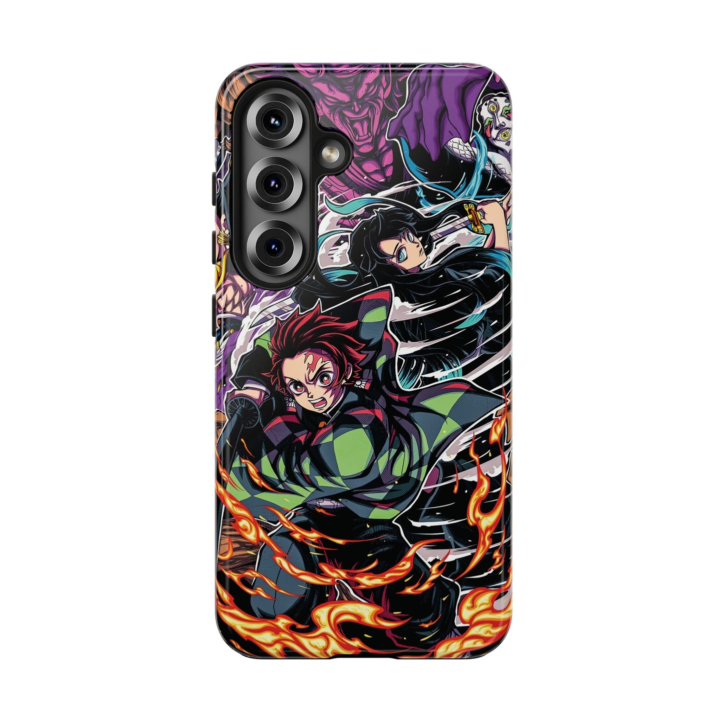 Tanjiro & Muichiro Vs Hantengu Double Layered Phone Case | Demon Slayer-Inspired Anime Case