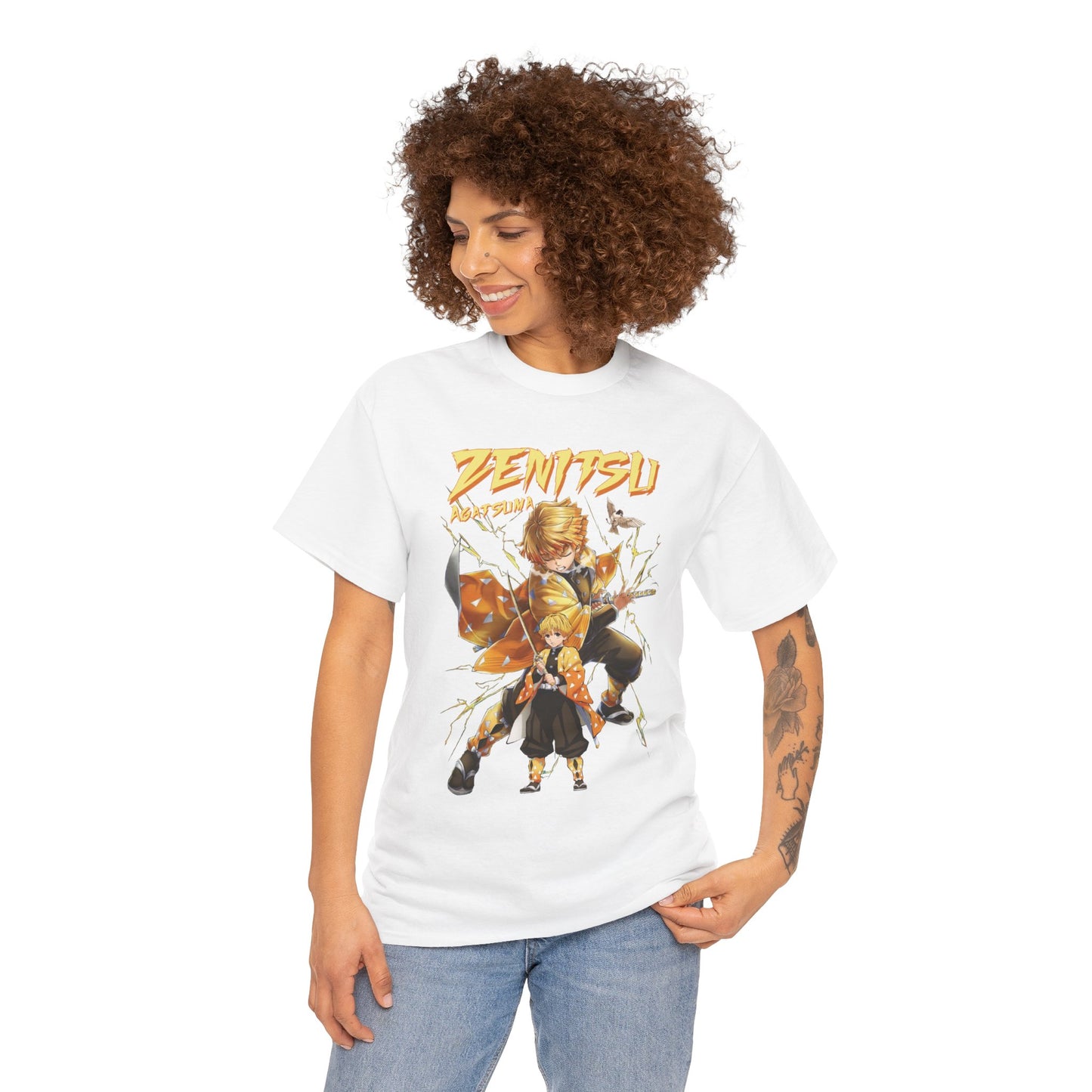 Zenitsu Agatsuma Thunder Breathing T-Shirt | Demon Slayer Anime Streetwear Tee