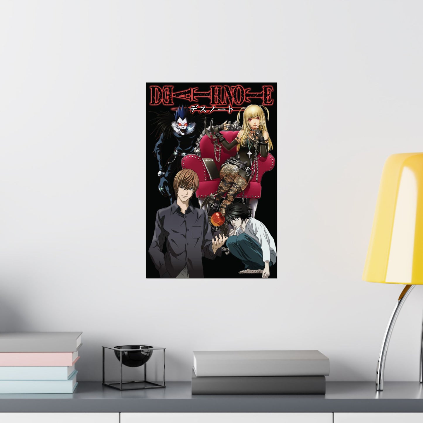 Death Note Ultimate Showdown Matte Vertical Poster | Light vs L Wall Art