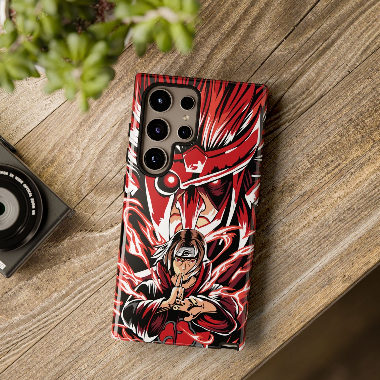 Itachi Flame Susanoo Double Layered Phone Case