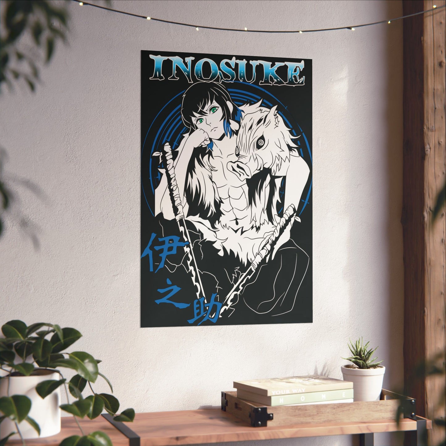 Inosuke Poster | Demon Slayer Matte Vertical Wall Art
