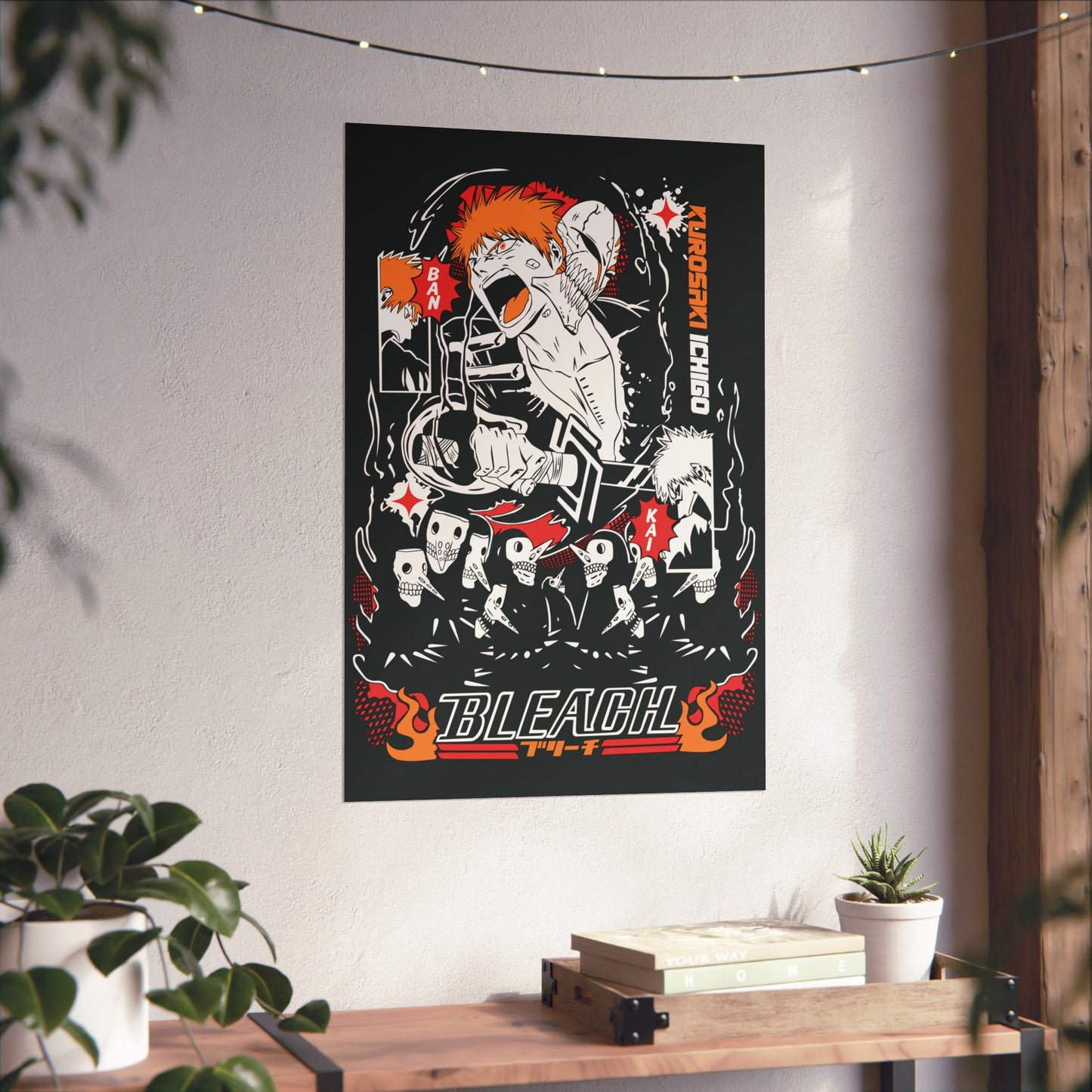 Hollow Ichigo Dark Reign Matte Vertical Poster | Bleach Anime Wall Art