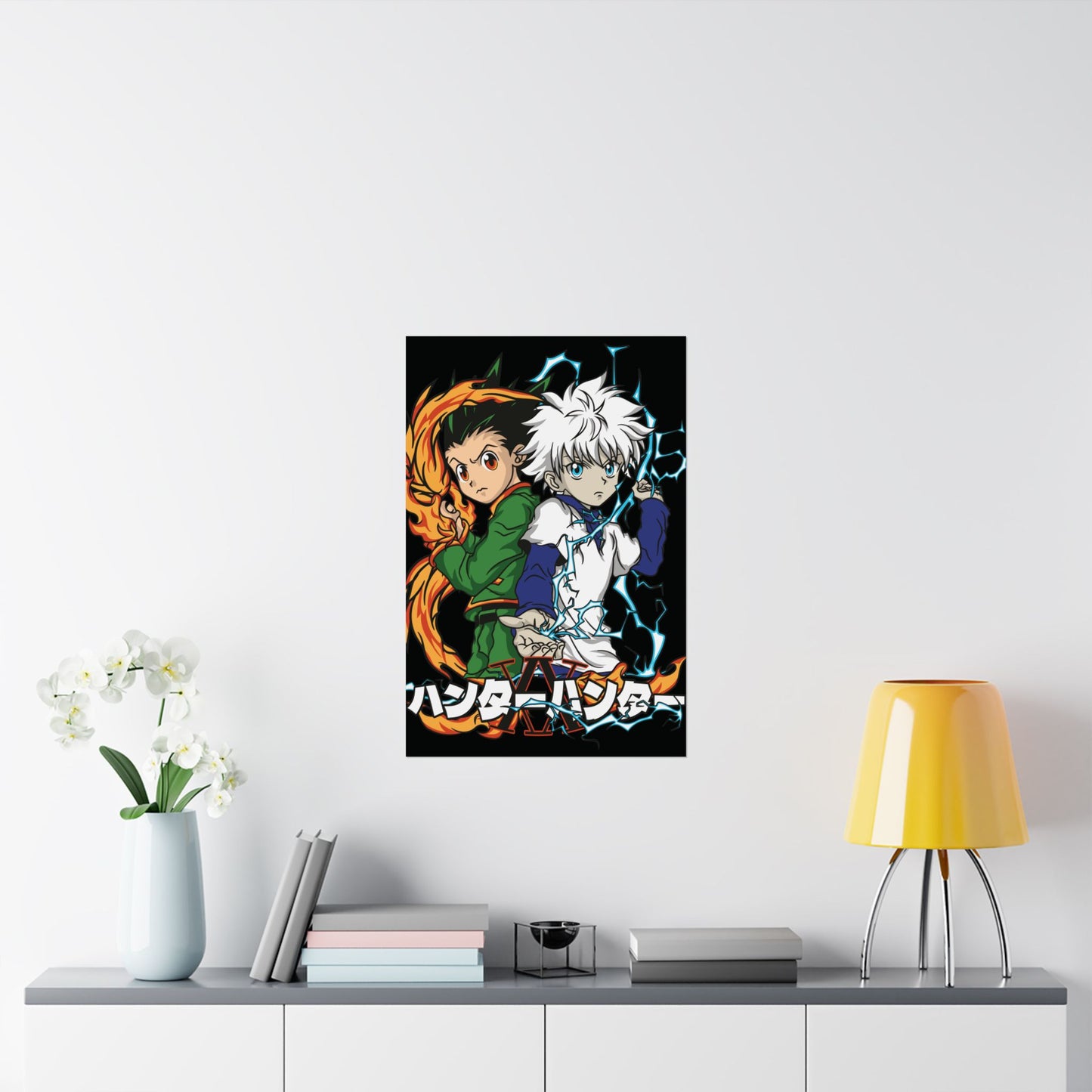 Gon & Killua Duo Matte Vertical Poster | Hunter x Hunter Anime Wall Art