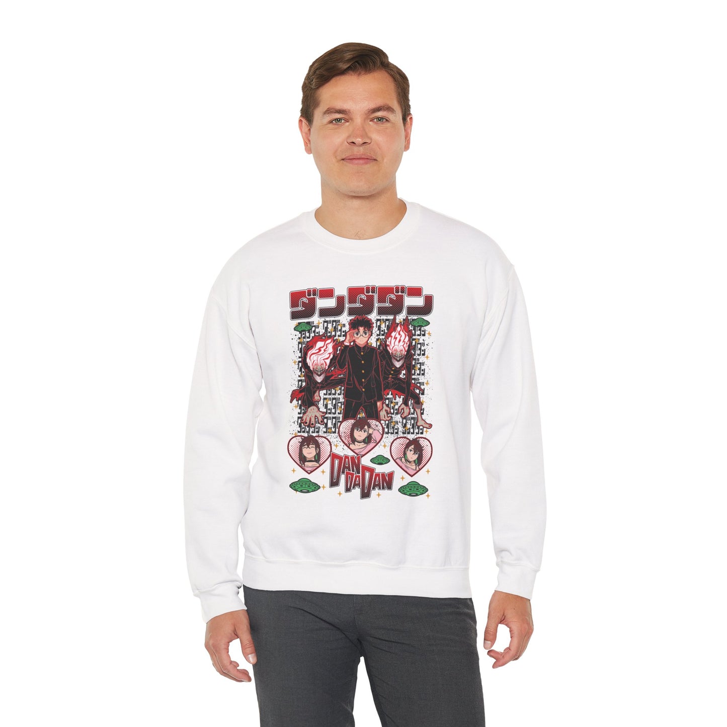 Okarun x Momo II Unisex Heavy Crewneck | Dandadan Streetwear Sweatshirt