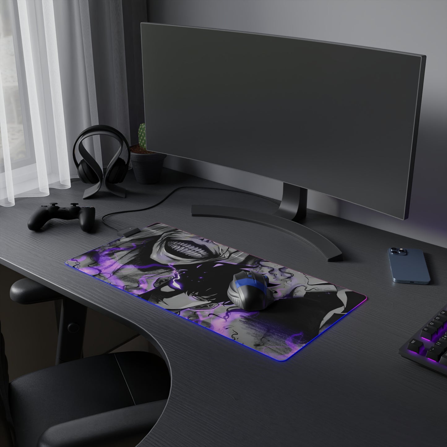 Shadow Monarch LED Gaming Mouse Pad