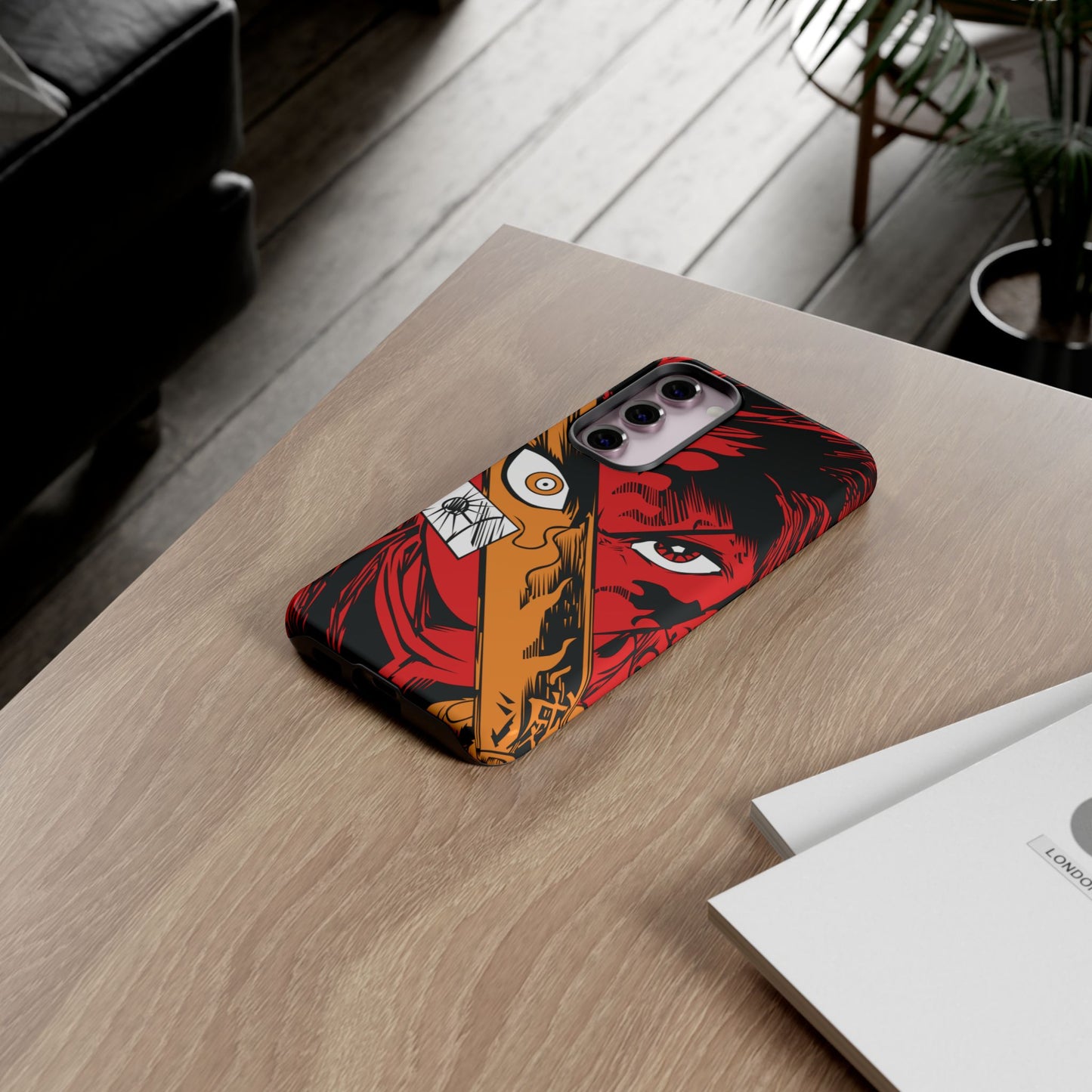 Tanjiro Kamado Slayer Mark Phone Case | Demon Slayer-Inspired Double Layered Protective Case